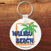 Malibu Beach Palm Tree Sleutelhanger (Voorkant)