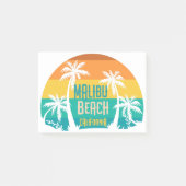 Malibu Beach Retro Post-it® Notes (Voorkant)