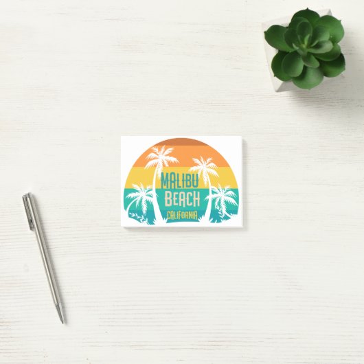 Malibu Beach Retro Post-it® Notes (Kantoor)