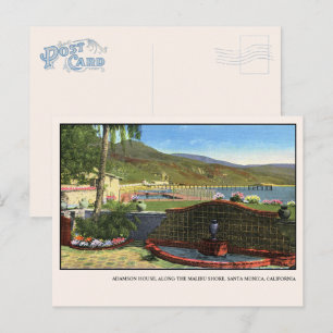 Malibu Briefkaart Adamson House Peacock Fountain