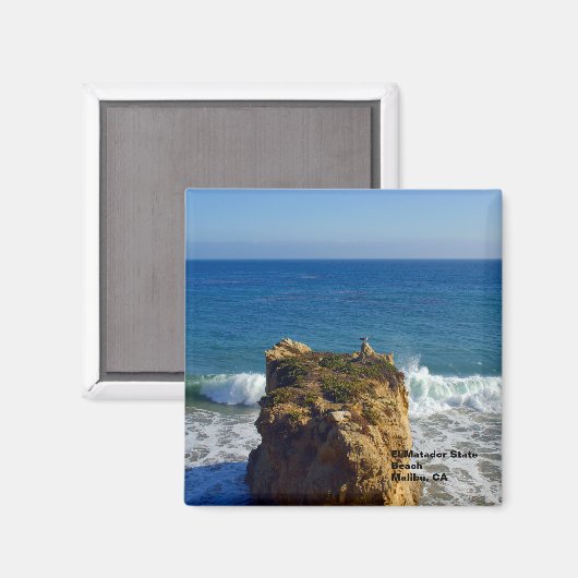 Malibu CA Beach Magnet (Recto/Verso)