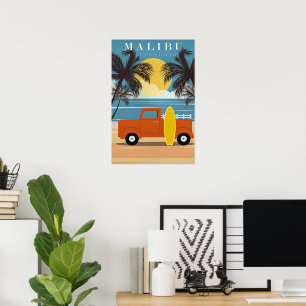 Malibu, Ca Reisposter, Poster