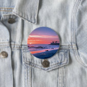 Malibu, CA schilderachtige foto Ronde Button 7,6 Cm (In situ)