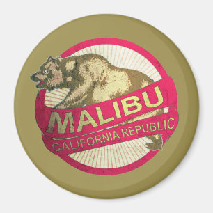 Malibu California beer magnet Magneet