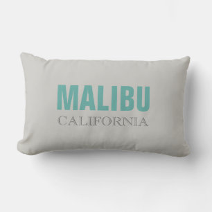 Malibu California grijs turquoise Sierkussen Kussen