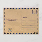 Malibu California Retro Sunset Souvenirs jaren 70 Briefkaart (Achterkant)