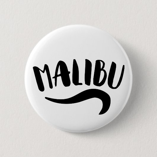 Malibu California Ronde Button 5,7 Cm (Voorkant)