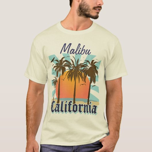 Malibu California T-shirt (Voorkant)