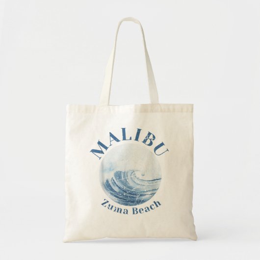 Malibu California Zuma Beach Waves Vacatio Tote Bag (Voorkant)