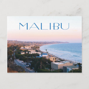 Malibu Californië kust foto Briefkaart