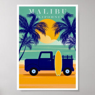  Malibu, Californië Poster