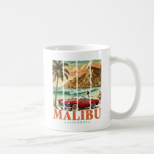 Malibu Californië - Sport Auto Schilderachtig Kust Koffiemok