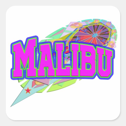 Malibu Future Sticker (Voorkant)