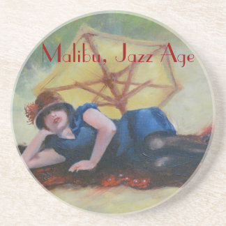 Malibu, Jazz Age, door James Lane Zandsteen Onderzetter