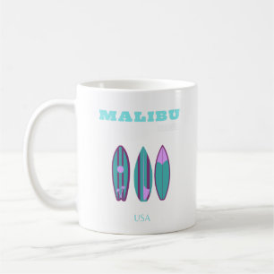 Malibu, Malibu Beach, Californië, Preppy, Roze Koffiemok