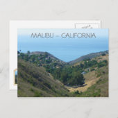 Malibu Postcard. Briefkaart (Voorkant / Achterkant)