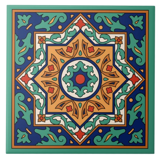 Malibu Potteries Tile Design Tegeltje (Voorkant)