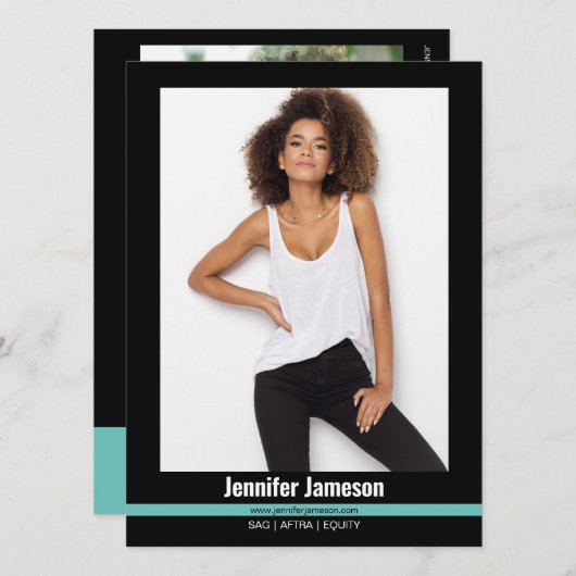 Malibu Ridge 4 Model Actor Talent Flip Cartes (Devant / Derrière)