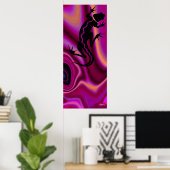 Malibu Salamander Print (violet/magenta) (Thuiskantoor)