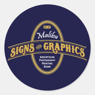 Malibu Tekens & Grafische Stickers