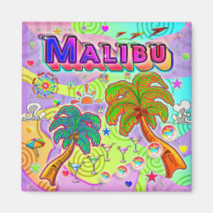 Malibu Vacation Target Magnet Magneet