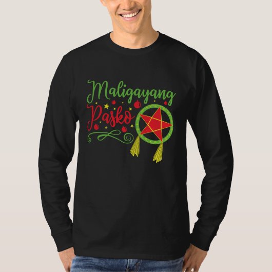 Maligayang Pasko kerstFilipino Filippijnen T-shirt (Voorkant)