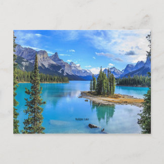 Maligne Lake, Alberta, Canada Briefkaart