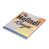 Malindi Kenia Vintage vakantieposter Tegeltje (Zijkant)