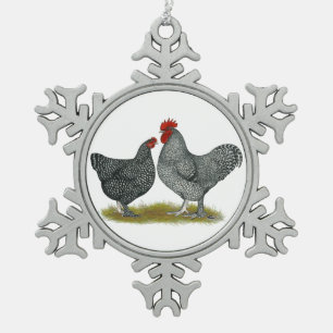 Malinekippen Tin Sneeuwvlok Ornament