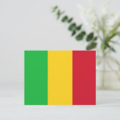 Malinese vlag, vlag van Mali Briefkaart (Staand voorkant)