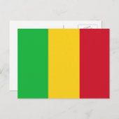 Malinese vlag, vlag van Mali Briefkaart (Voorkant / Achterkant)