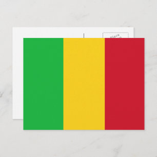 Malinese vlag, vlag van Mali Briefkaart