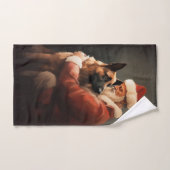 Malinoi Belge Avec Noël Festif Du Père Noël (Serviette à main)