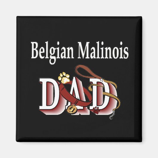 malinois belge papa Magnet (Devant)