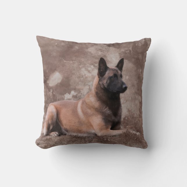 Malinois Belgische herder - Mechelaar Kussen (Voorkant)
