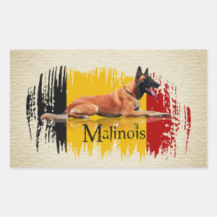 Malinois - Belgische herder - Mechelaar - Maligato Rechthoekige Sticker