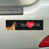 Malinois Dog Bumpersticker (Op auto)