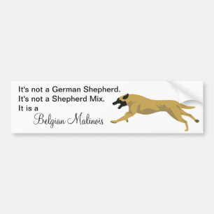 Malinois GEEN Duitse Herder Bumpersticker