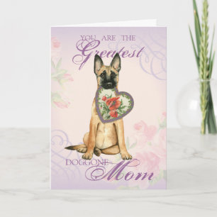 Malinois Heart mama Kaart