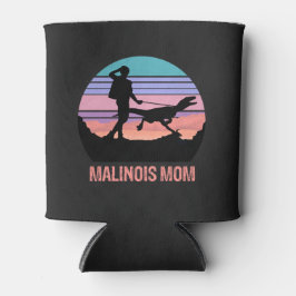 Malinois mam Velociraptor Maliraptor Retro Roze Blikjeskoeler