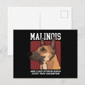 Malinois zijn slimmere Belgische malinois Briefkaart (Voorkant / Achterkant)