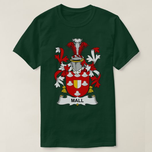 Mall Coat of Arms Family Crest  T-shirt (Design voorkant)