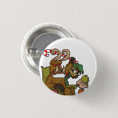 Mall Krampus Ronde Button 3,2 Cm (Voorkant /achterkant)