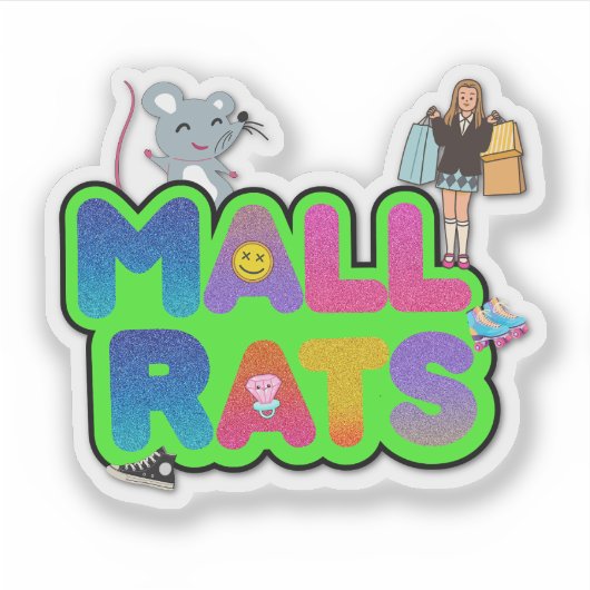 Mall Ratz Logo Sticker (Voorkant)
