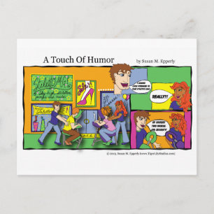 Mall-spreukstrip "A touch of Humor" Briefkaart