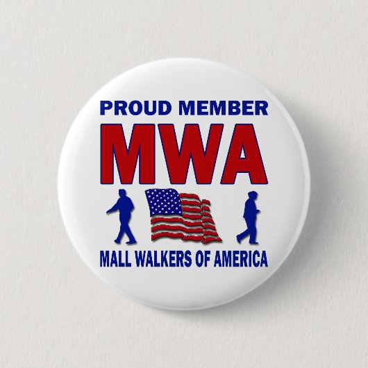 MALL WALKERS VAN AMERIKA RONDE BUTTON 5,7 CM (Voorkant)