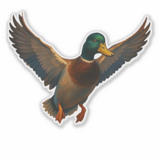 Mallard Cut-out Sticker (Devant)