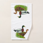 Mallard Drake et Duck (Serviette à main)