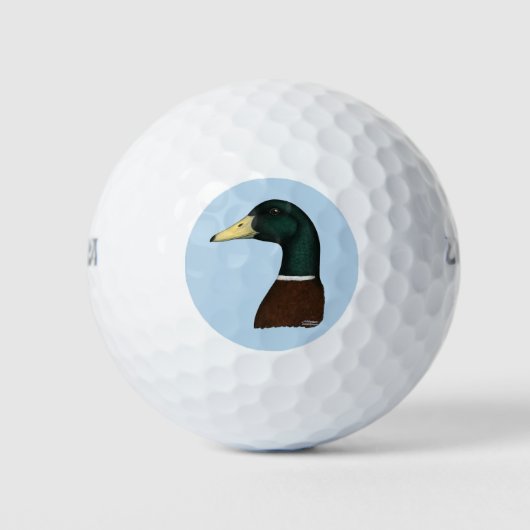 Mallard Drake Head Golfballen (Voorkant)