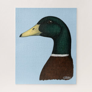 Mallard Drake Head Legpuzzel